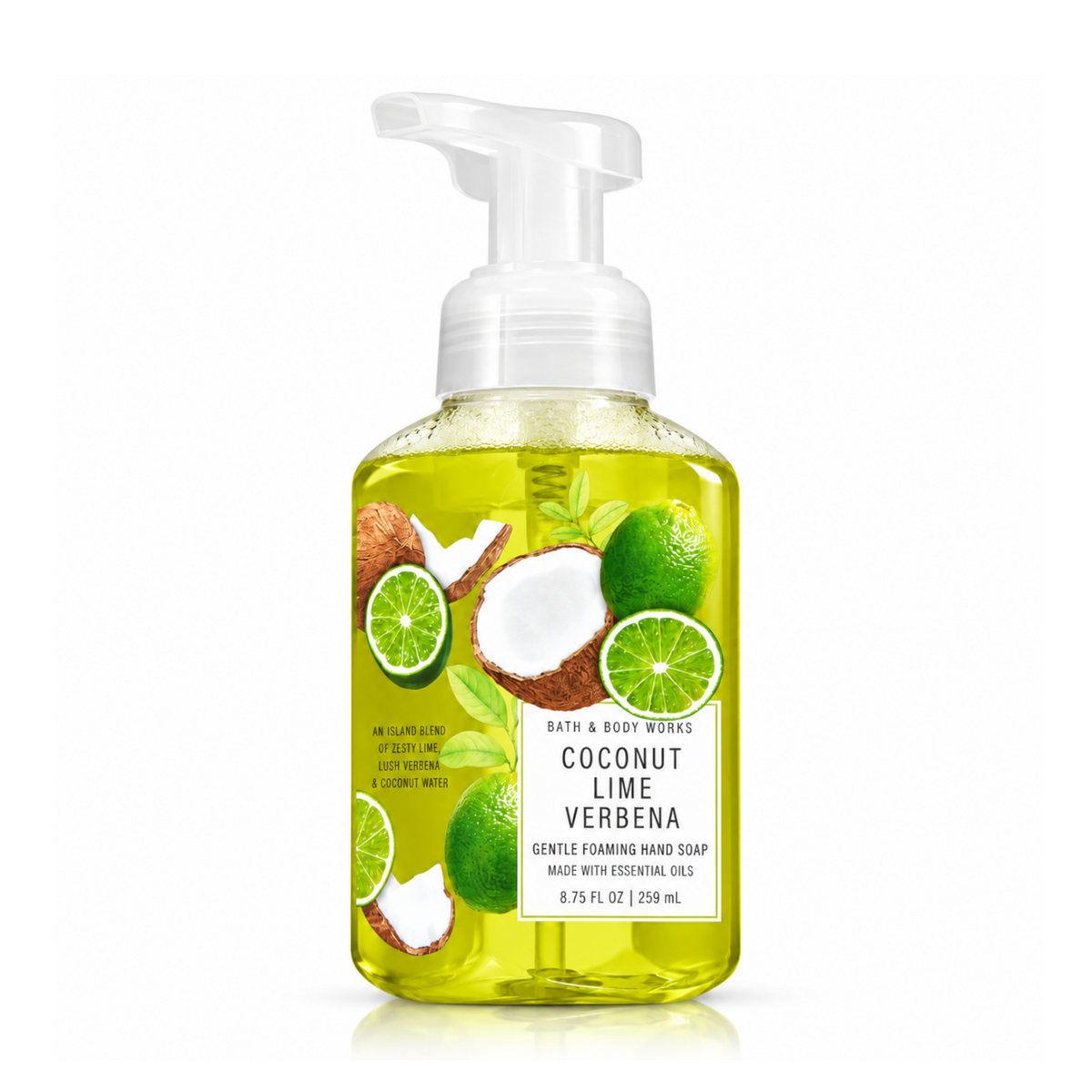 Bath & Body Works BBW Coconut Lime Verbena Gentle & Clean Foaming Hand Soap
