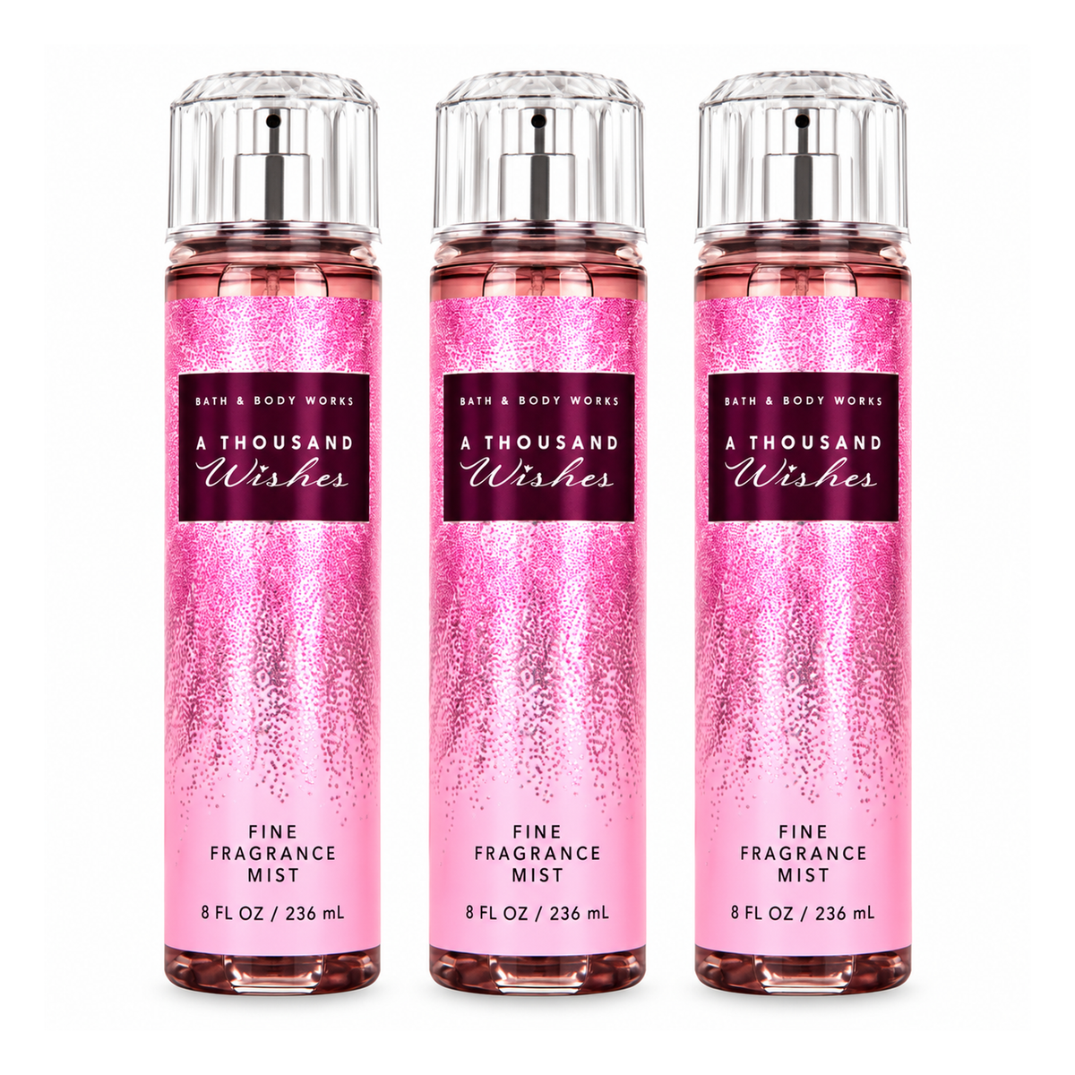 Bath & Body Works BBW A Thousand Wishes Women's Fine Fragrance Mist PACK OF 3