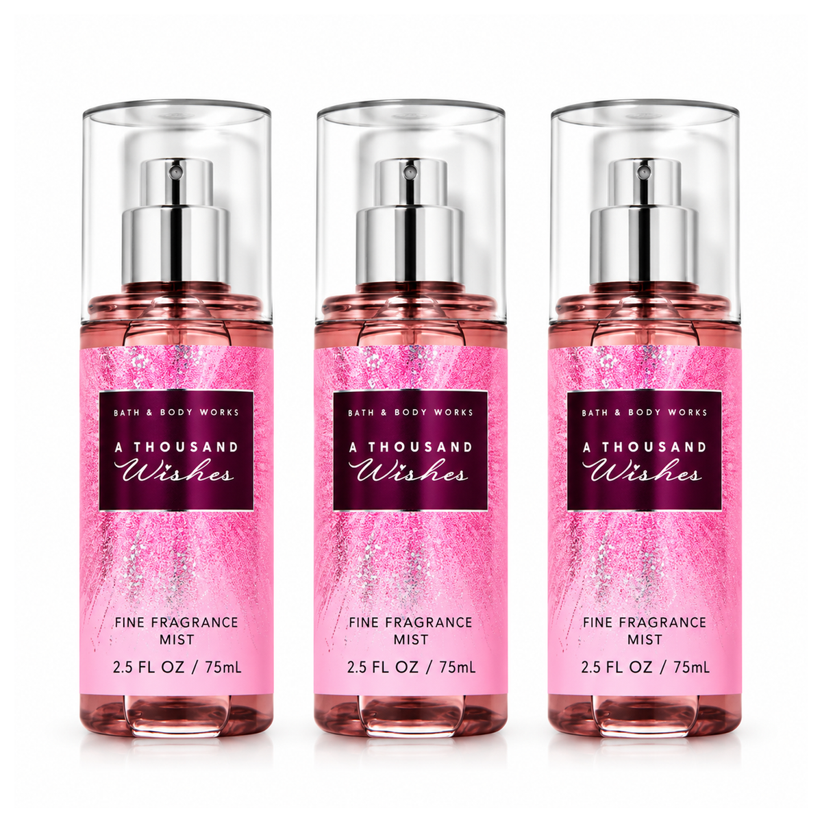 Bath & Body Works BBW A Thousand Wishes Women's Fine Fragrance Mist PACK OF 3