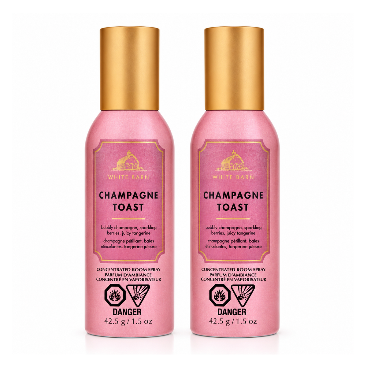 Bath & Body Works BBW Champagne Toast Concentrated Room Spray PACK OF 2