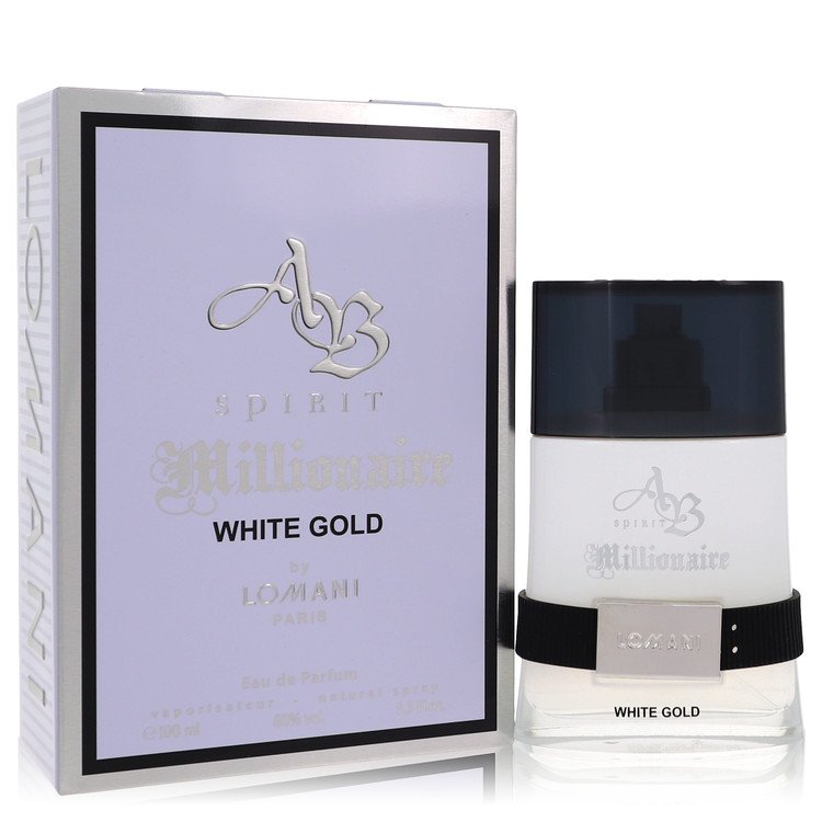 Lomani Ab Spirit Millionaire White Gold Men's Eau De Parfum 3.3 FL OZ | 100 ML