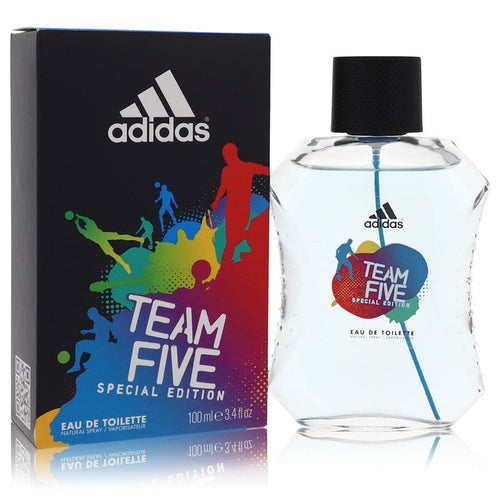 Adidas Team Five Men's Eau De Toilette Spray 3.4 FL OZ | 100 ML