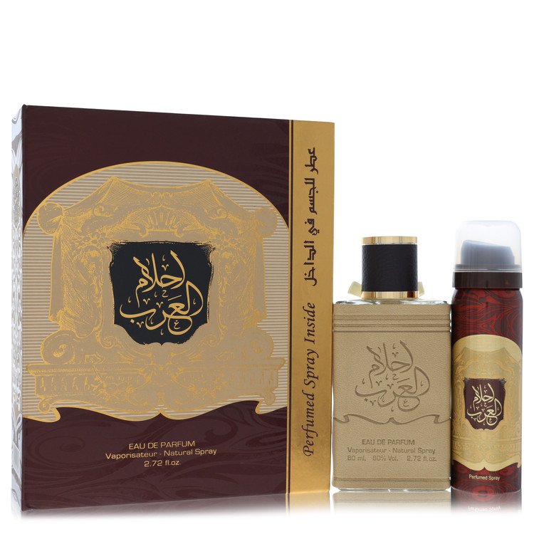 Al Zaafaran Ard Al Zaafaran Ahlam Al Arab Men's Eau De Parfum Spray + 1.7 Perfume Spray 2.72 FL OZ | 80 ML