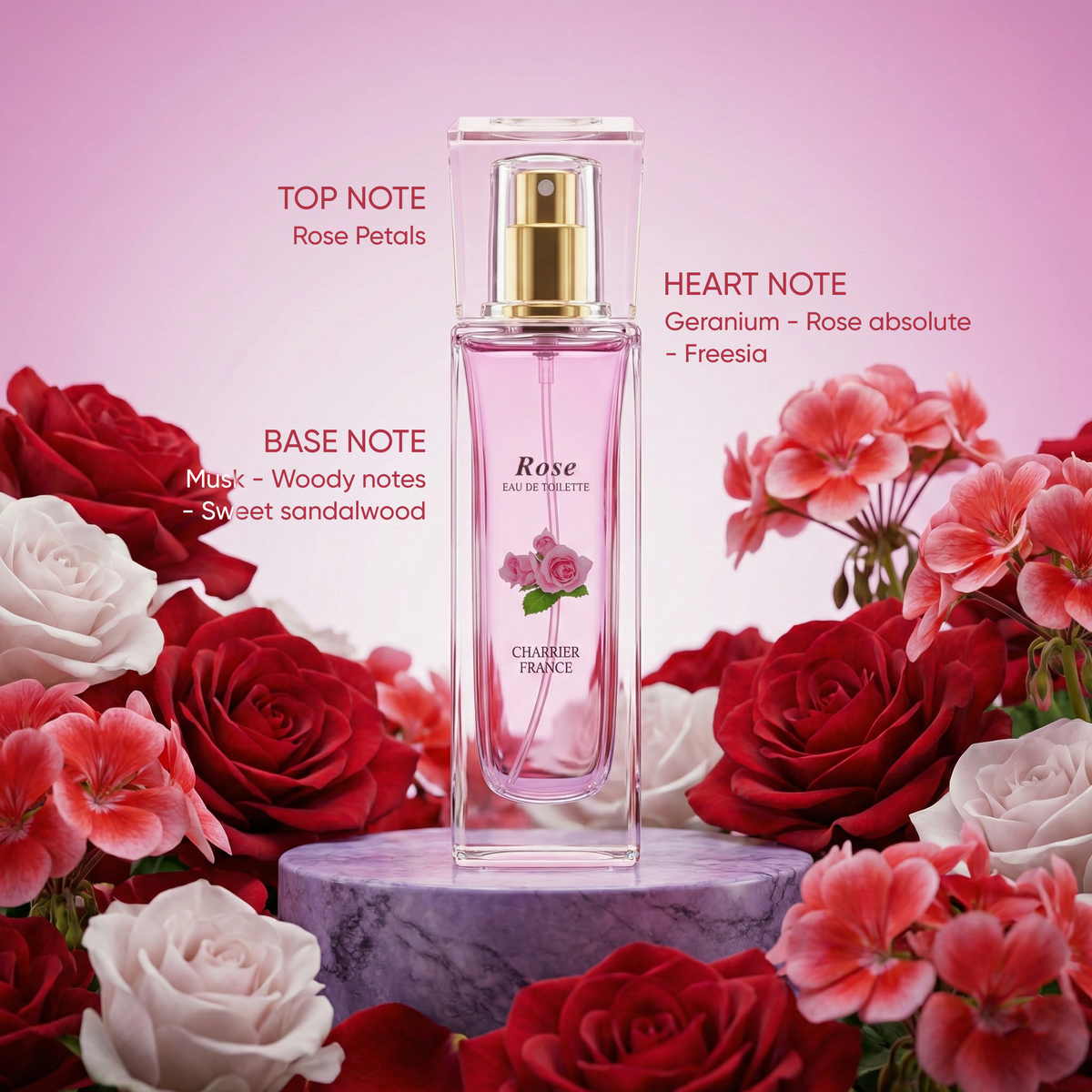 Charrier Parfums Rose Women's Eau De Toilette
