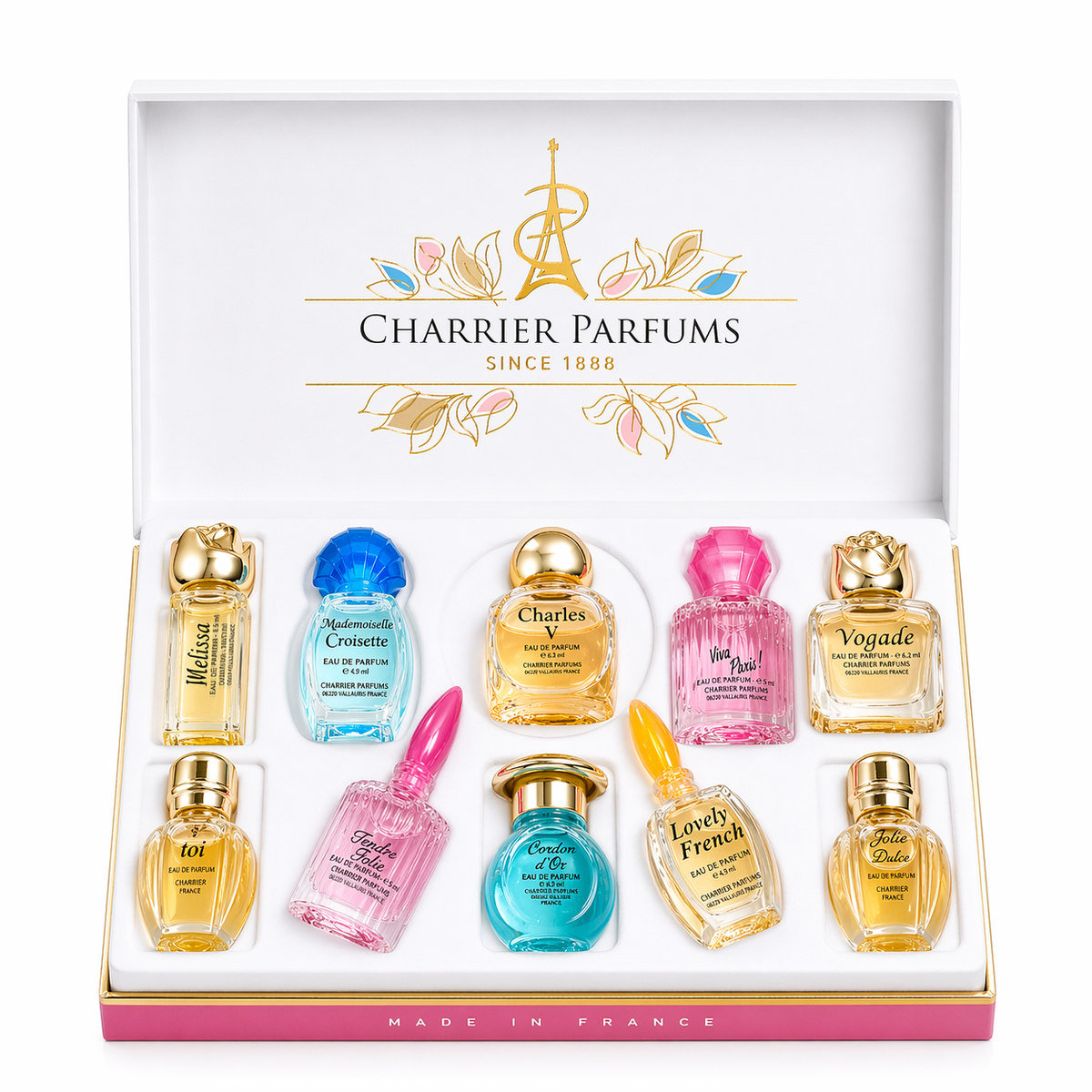 Charrier Parfums 10 Eau de Parfum 'Collection Précieuse' Gift Box - 2 fl oz