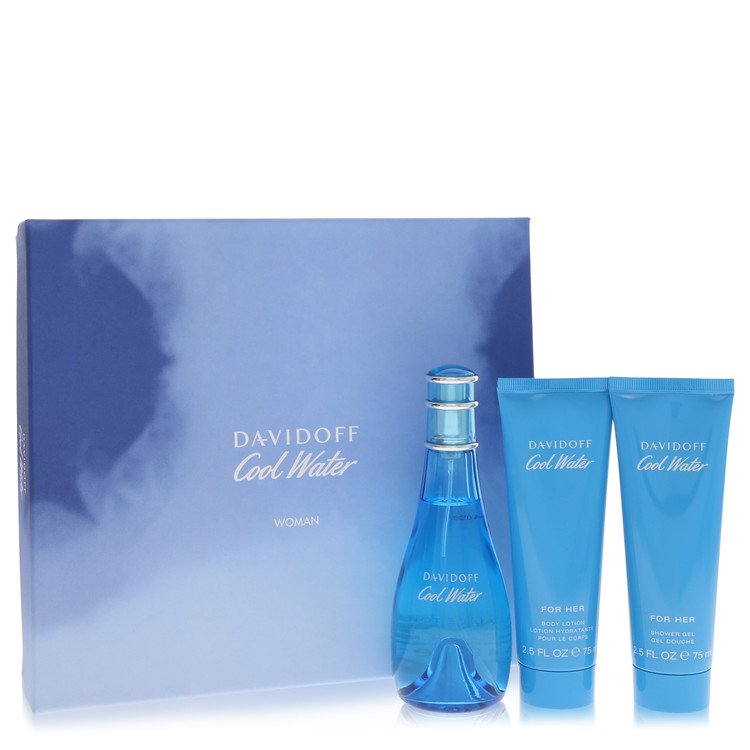 Davidoff Cool Water Women's Eau De Toilette Gift Set 3.4 FL OZ | 100 ML
