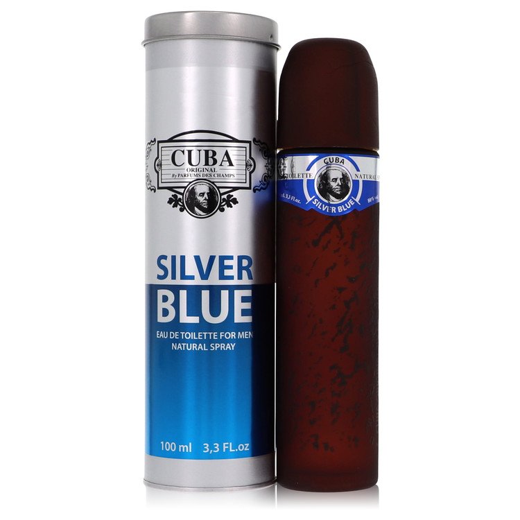 Fragluxe Cuba Silver Blue Men's Eau De Toilette 3.3 FL OZ | 100 ML