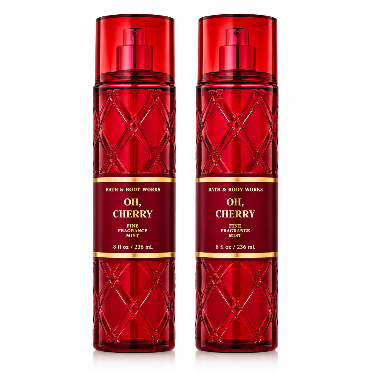 Bath & Body Works BBW Oh, Cherry Women's Fine Fragrance Mist - PACK OF 2
