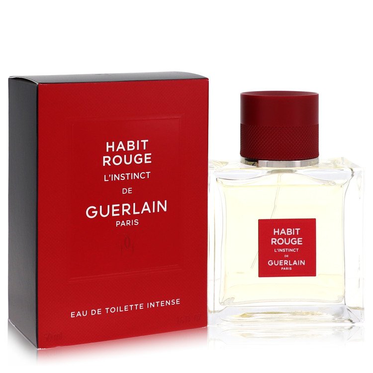 Guerlain Habit Rouge L'instinct Men's Eau De Toilette Intense 1.6 FL OZ | 50 ML