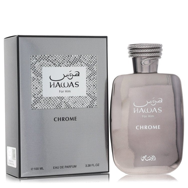 Rasasi Hawas Chrome Men's Eau De Parfum 3.4 FL OZ | 100 ML