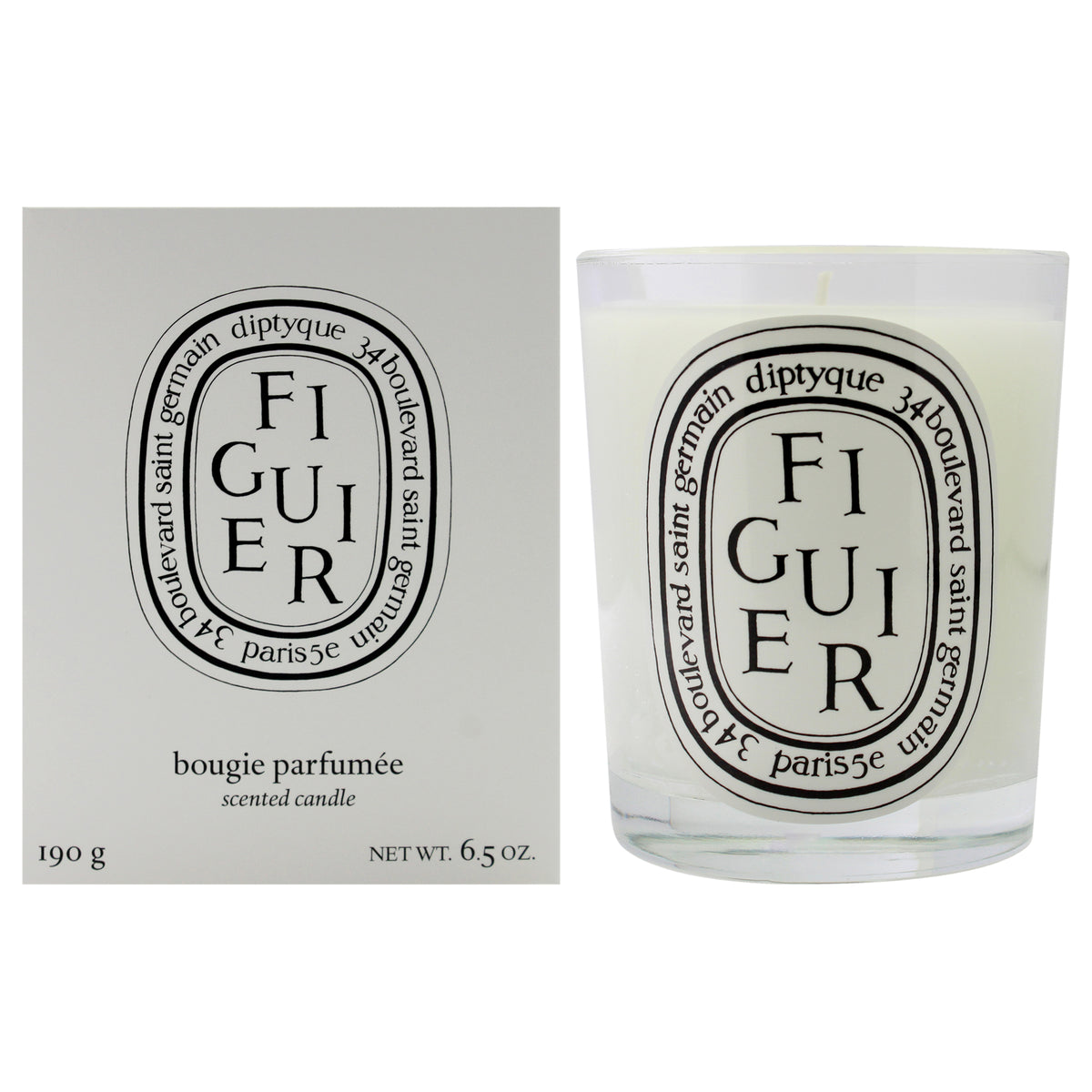 Diptyque Figuier Scented Candle Unisex Candles 6.5 OZ | 192 ML