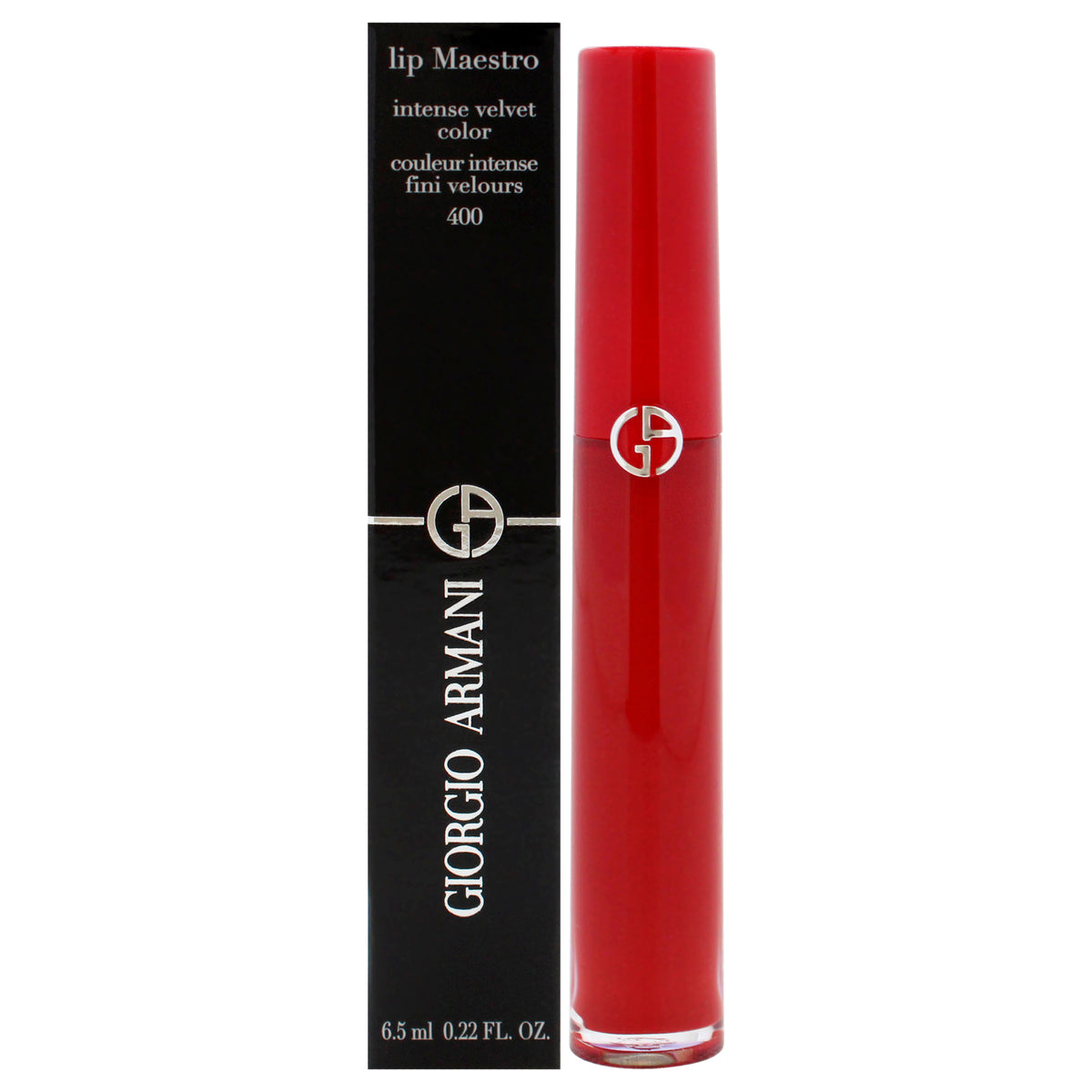 Giorgio Armani Lip Maestro Intense Velvet Color 400 The Red for Women's Lipstick 0.22 FL OZ | 6.5 ML