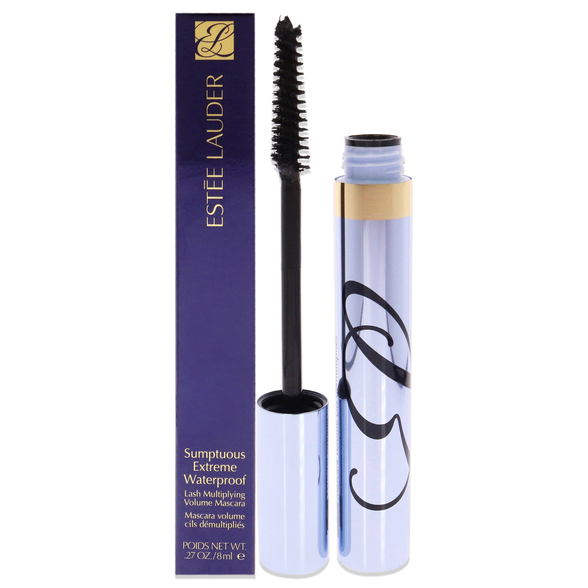 Estee Lauder Sumptuous Extreme Waterproof Lash Multiplying Volume Mascara 01 Extreme Black Women's Mascara 0.27 FL OZ | 8 ML