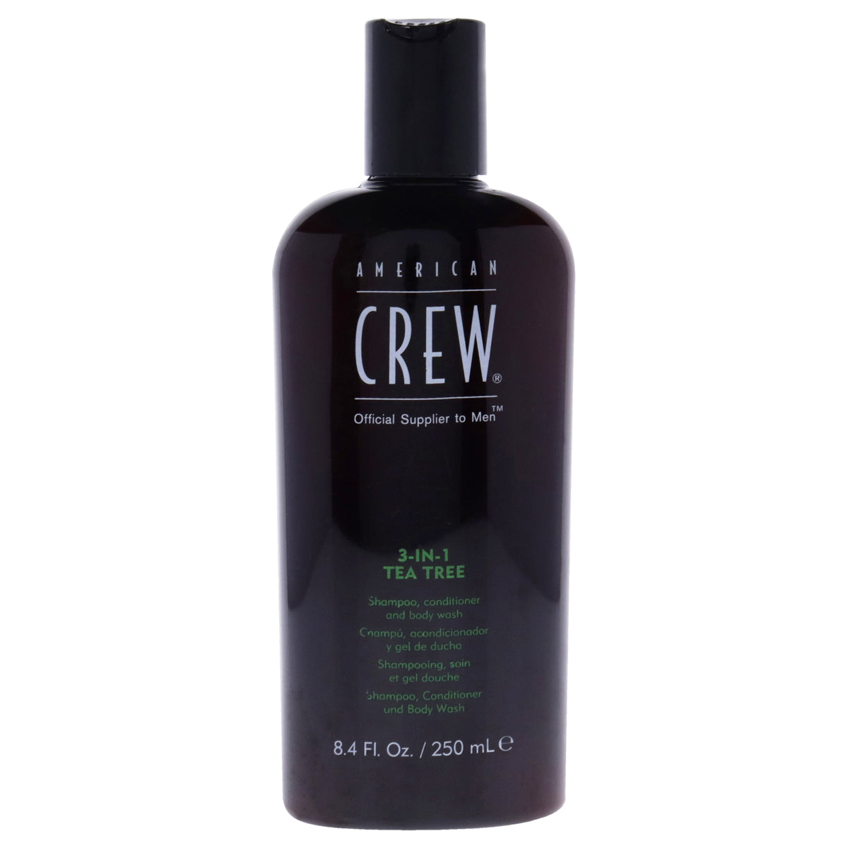 American Crew 3-In-1 Tea Tree Shampoo, Conditioner and Body Wash Men's 3-In-1 Shampoo, Conditioner & Body Wash 8.4 OZ | 250 ML