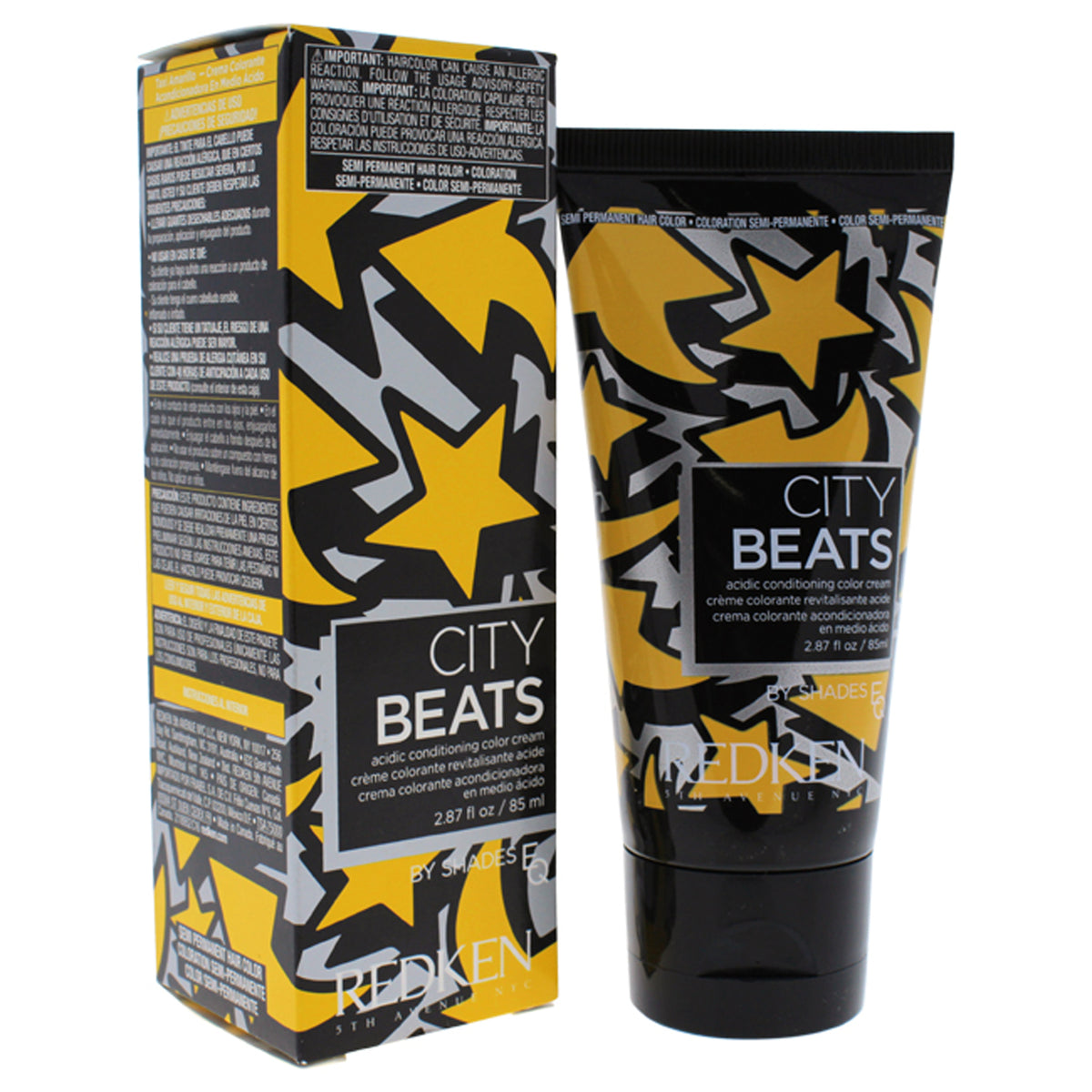 Redken City Beats By Shades EQ - Yellow Cab Unisex Color Dye 2.87 FL OZ | 85 ML