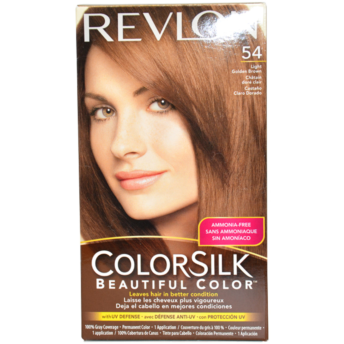 Revlon Colorsilk Beautiful Color 54 Light Golden Brown Unisex Color Dye