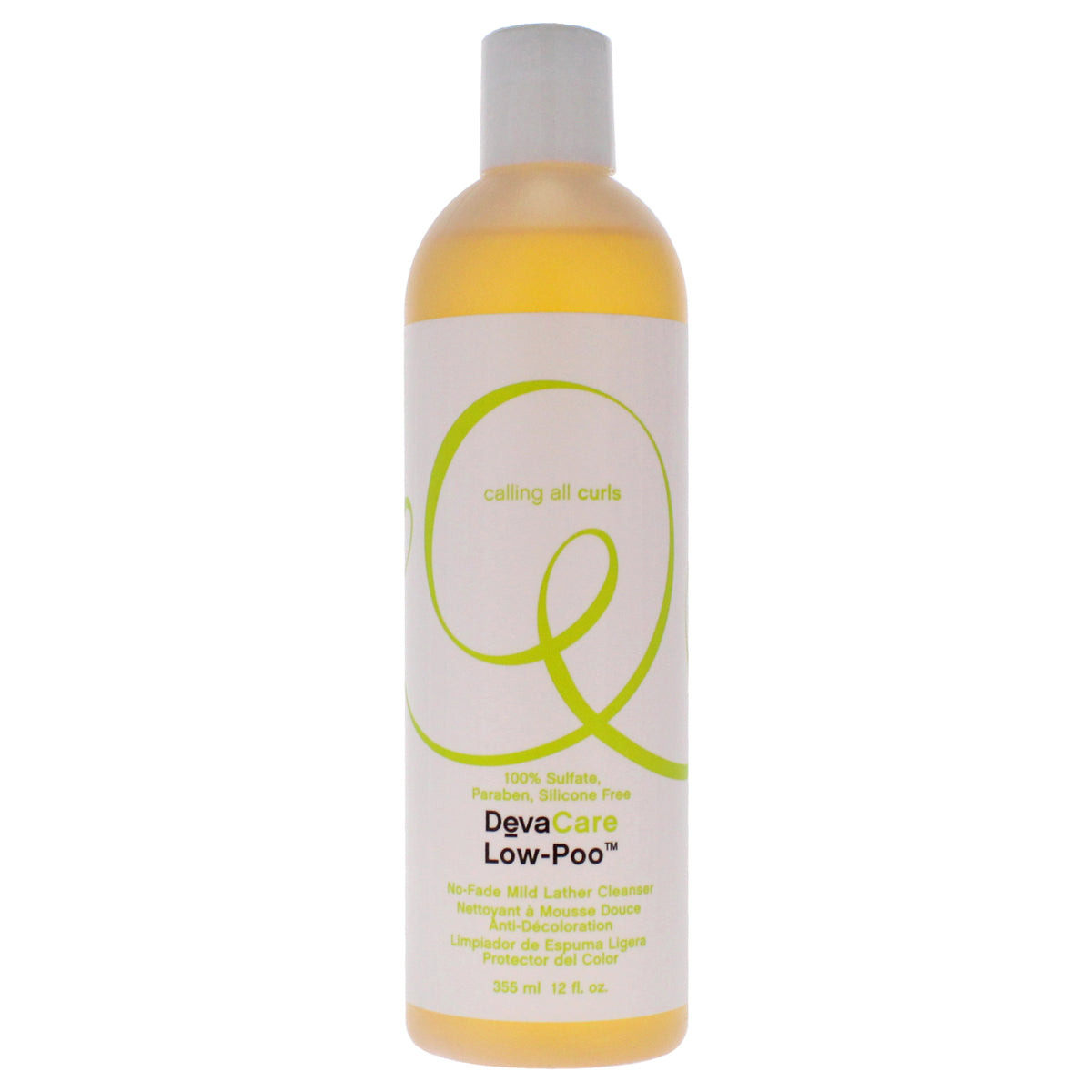 DevaCurl DevaCare Low-Poo No-Fade Mild Lather Cleanser Unisex Scalp Care 12 FL OZ | 355 ML