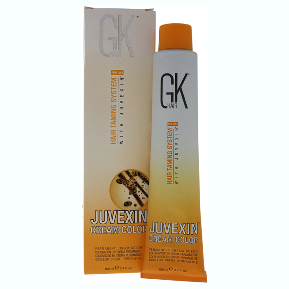 Global Keratin Hair Taming System Juvexin Cream Color - # 6.7 Dark Sand Blonde Unisex Color Dye 3.4 FL OZ | 100 ML