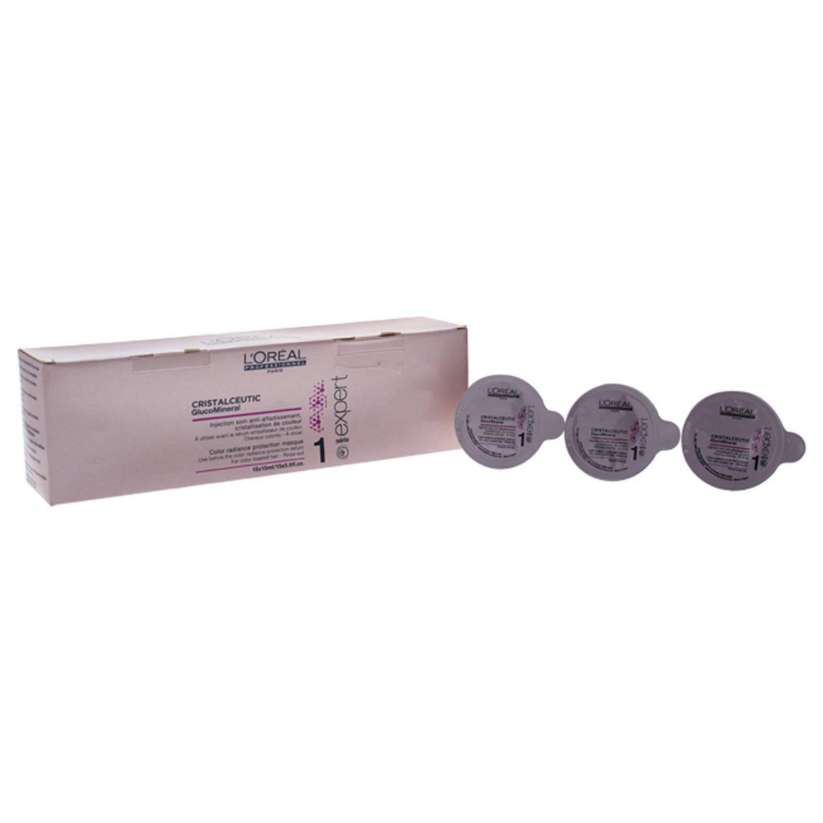 LOreal Paris Serie Expert Cristalceutic GlucoMineral Masque Unisex Mixed Hair Care Sets 0.6 FL OZ | 18 ML
