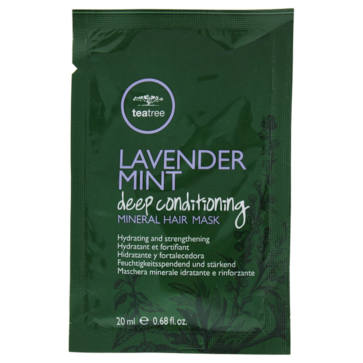 Paul Mitchell Tea Tree Lavender Mint Deep Conditioning Mineral Hair Mask Unisex Hair Masks 0.68 OZ | 20 ML