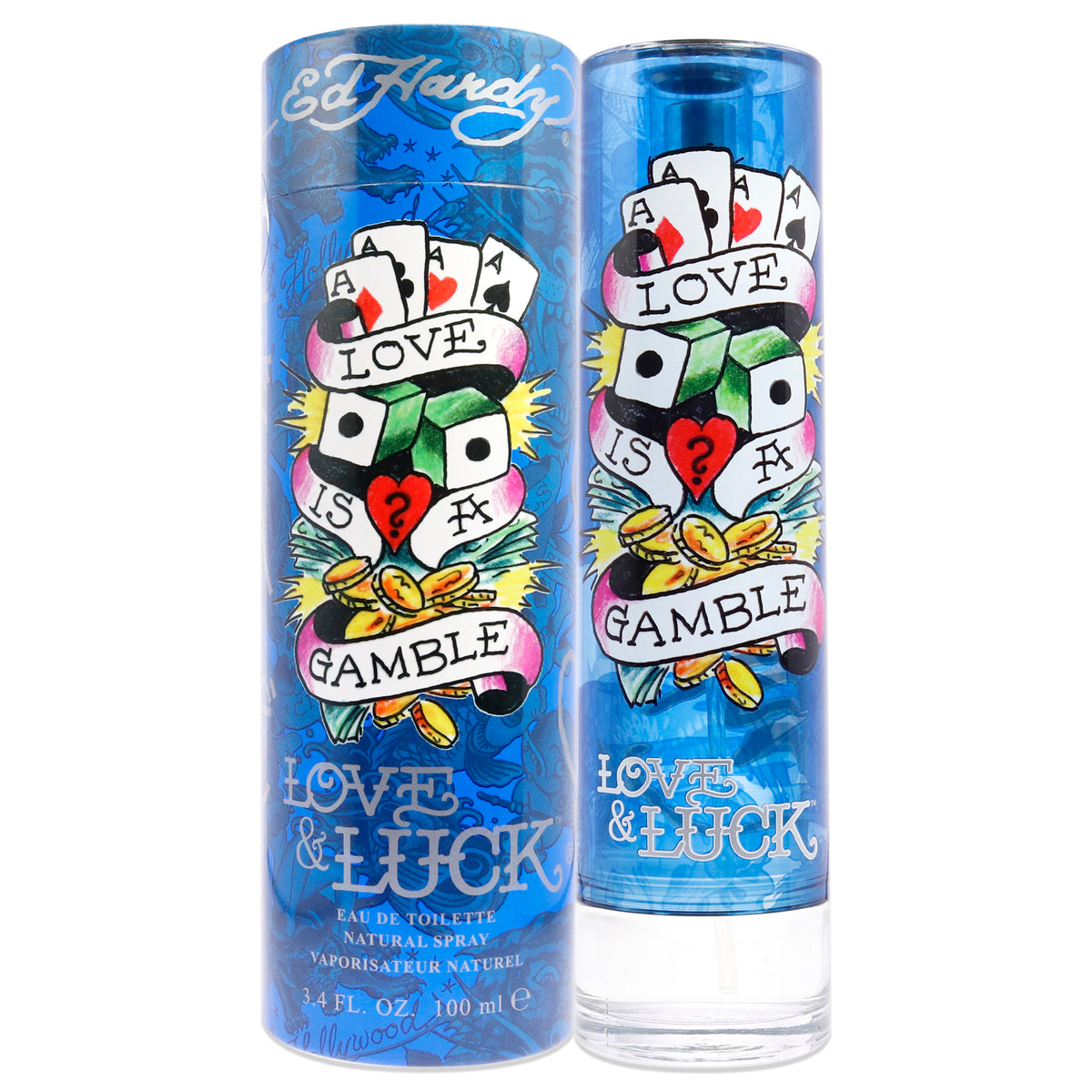 Christian Audigier Ed Hardy Love and Luck Men's Eau de Toilette 3.4 FL OZ | 100 ML