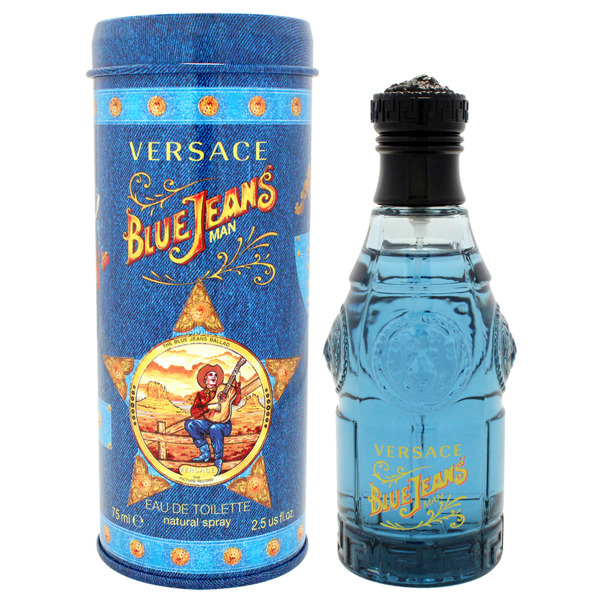 Versace Blue Jeans Men's Eau De Toilette 2.5 OZ | 75 G