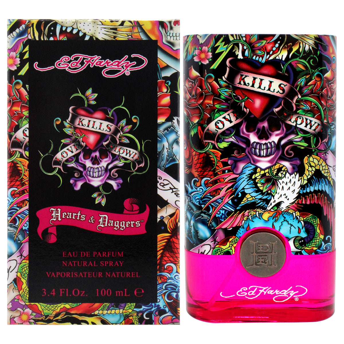 Christian Audigier Ed Hardy Hearts and Daggers for Women Women's Eau de Parfum 3.4 FL OZ | 100 ML