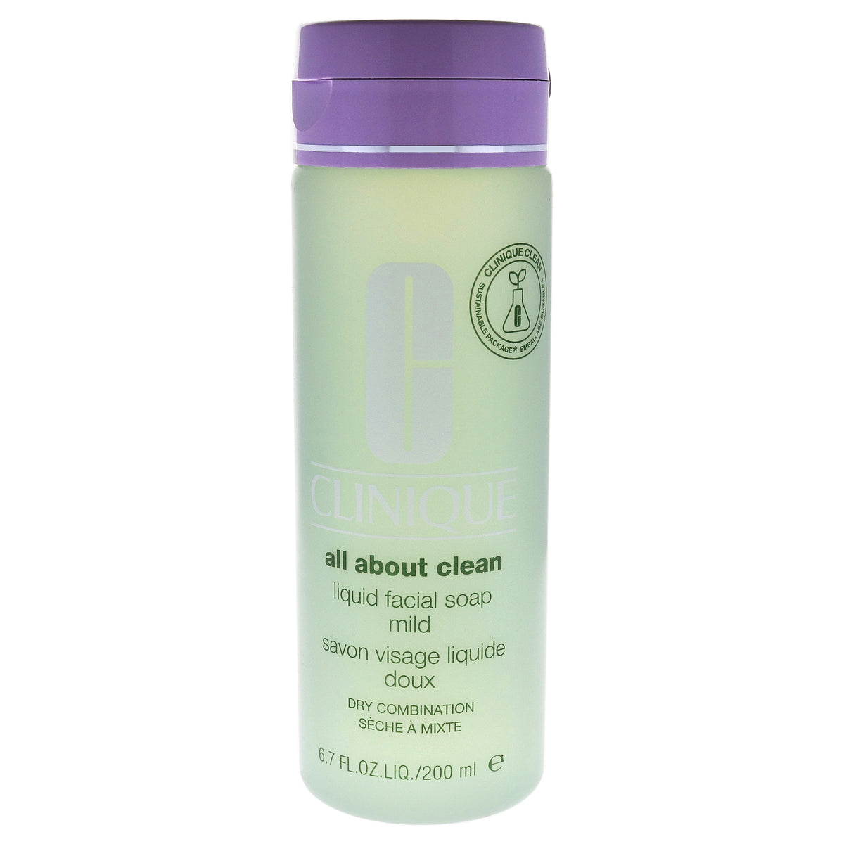 Clinique All About Clean Liquid Facial Soap Mild Unisex Face Cleansers 6.7 FL OZ | 200 ML