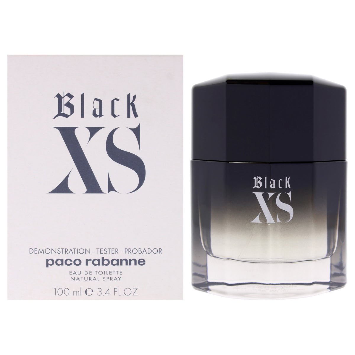 Paco Rabanne Black XS for Men Men's Eau De Toilette Fragrance Testers Tester 3.4 FL OZ | 100 ML