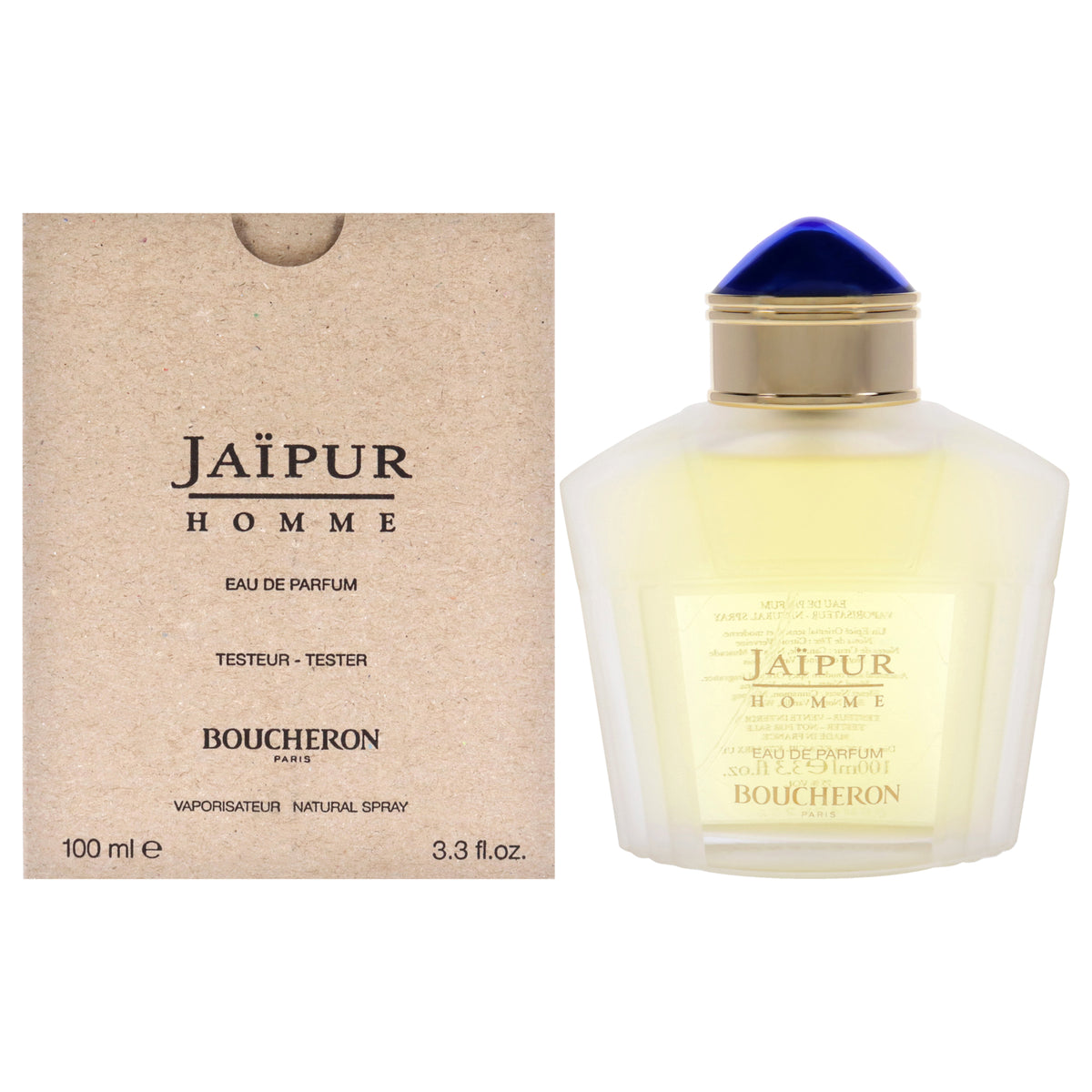 Boucheron Jaipur Homme Men's Fragrance Testers Tester 3.3 FL OZ | 100 ML