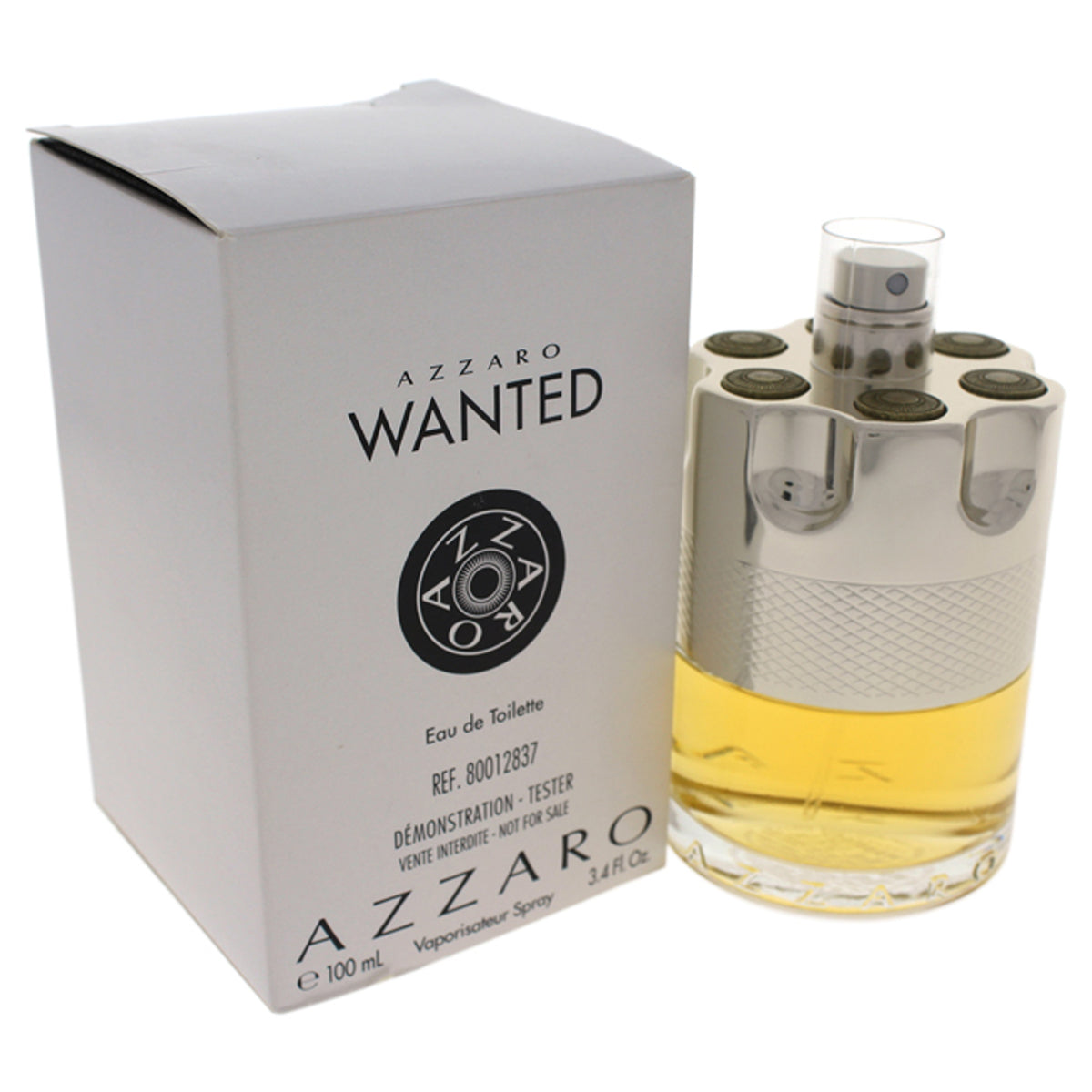 Azzaro Wanted for Men's Fragrance Testers Tester 3.4 FL OZ | 100 ML