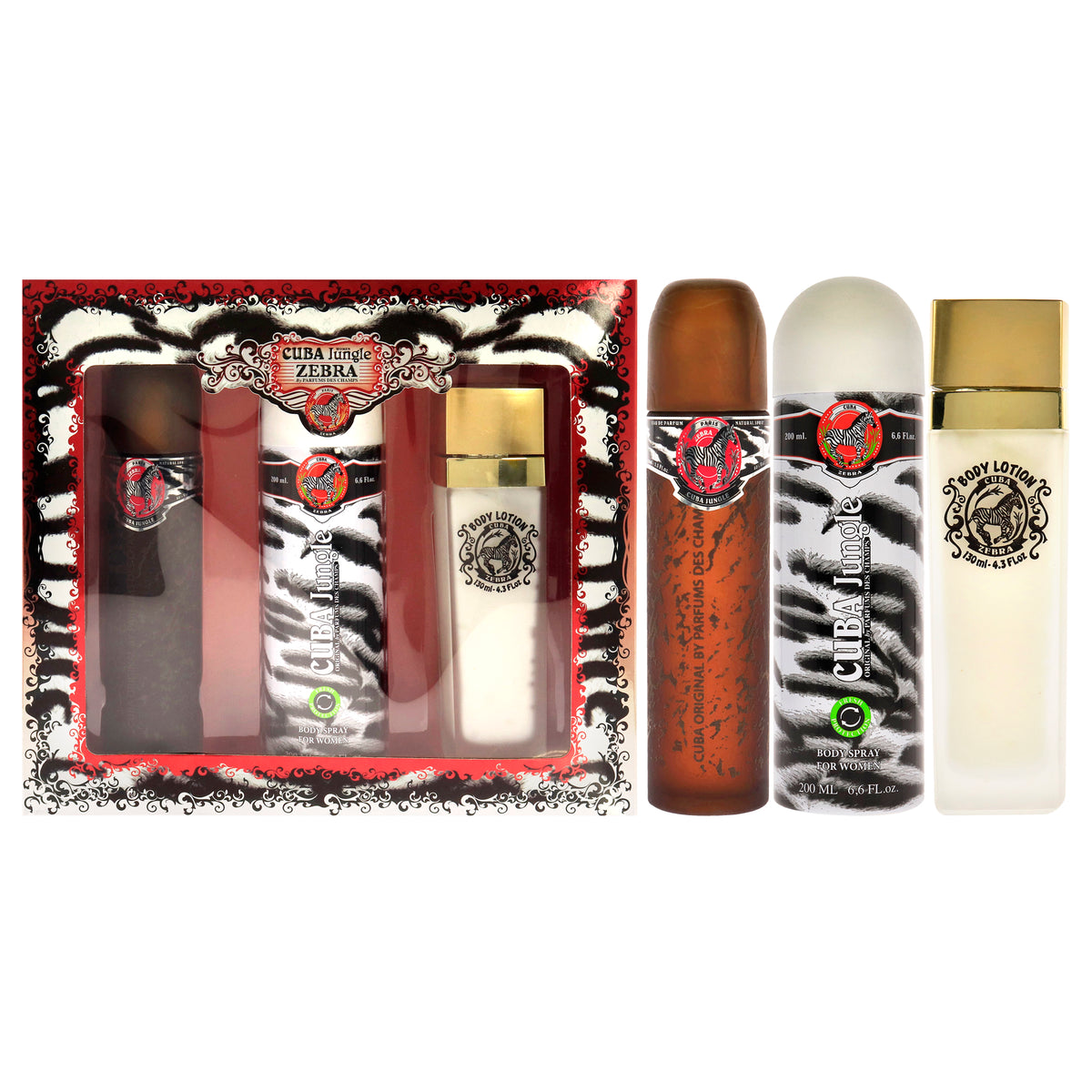 Cuba Cuba Jungle Zebra Women's Eau De Parfum Personal Fragrance Sets
