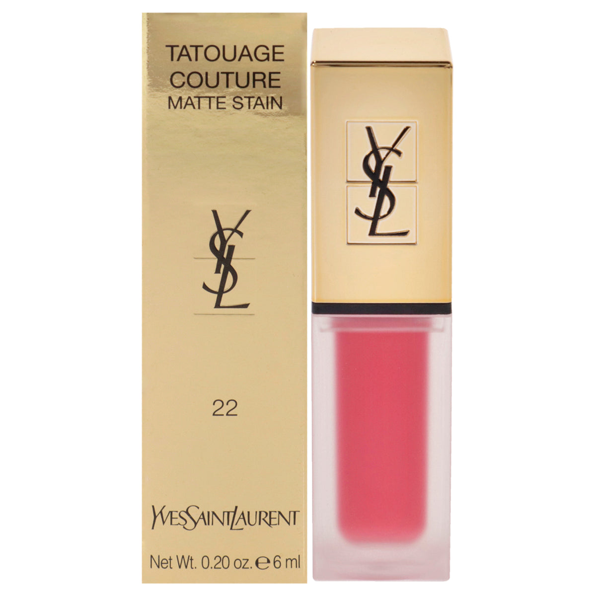 Yves Saint Laurent Tatouage Couture Liquid Matte Lip Stain - 22 Corail Anti-Mainstream Women's Lip Stains & Tints 0.2 FL OZ | 6 ML