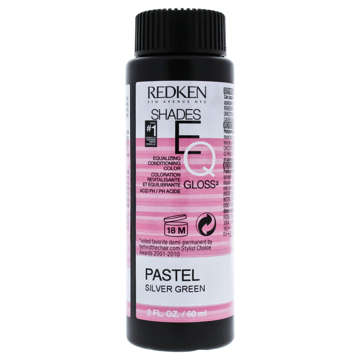 Redken Shades EQ Color Gloss - Pastel Silver Green Unisex Color Glazes 2 OZ | 59 ML