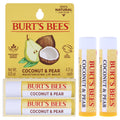 Burts Bees Coconut and Pear Moisturizing Lip Balm Twin Pack Unisex Lip Balms & Moisturizers 0.15 OZ | 4 G