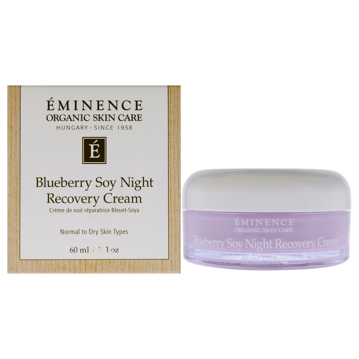 Eminence Blueberry Soy Night Recovery Cream Unisex Night Creams 2 FL OZ | 60 ML