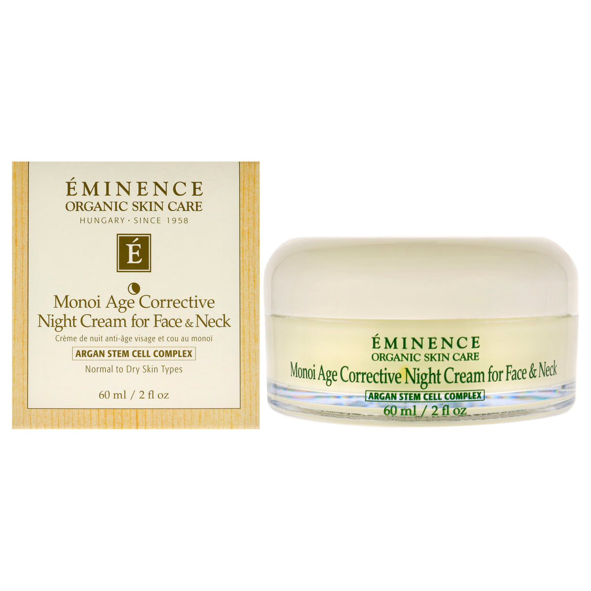 Eminence Monoi Age Corrective Night Cream for Face and Neck Unisex Night Creams 2 OZ | 60 ML