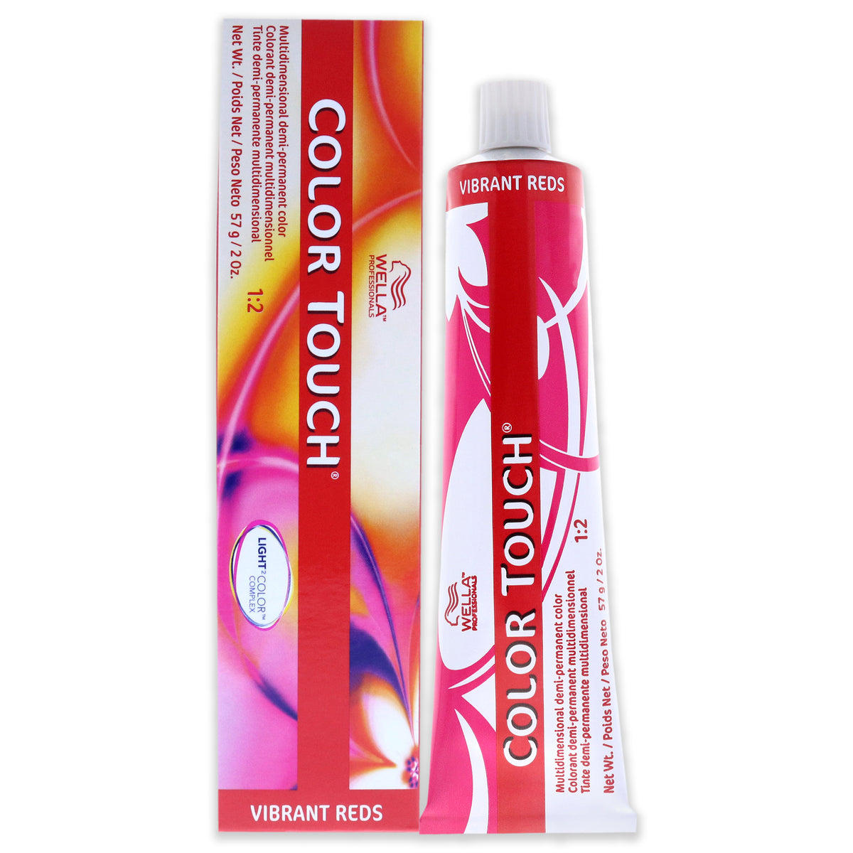 Wella Color Touch Demi-Permanent Color 4/5 Medium Brown-Red-Violet Unisex Color Glazes 2 OZ | 59 ML