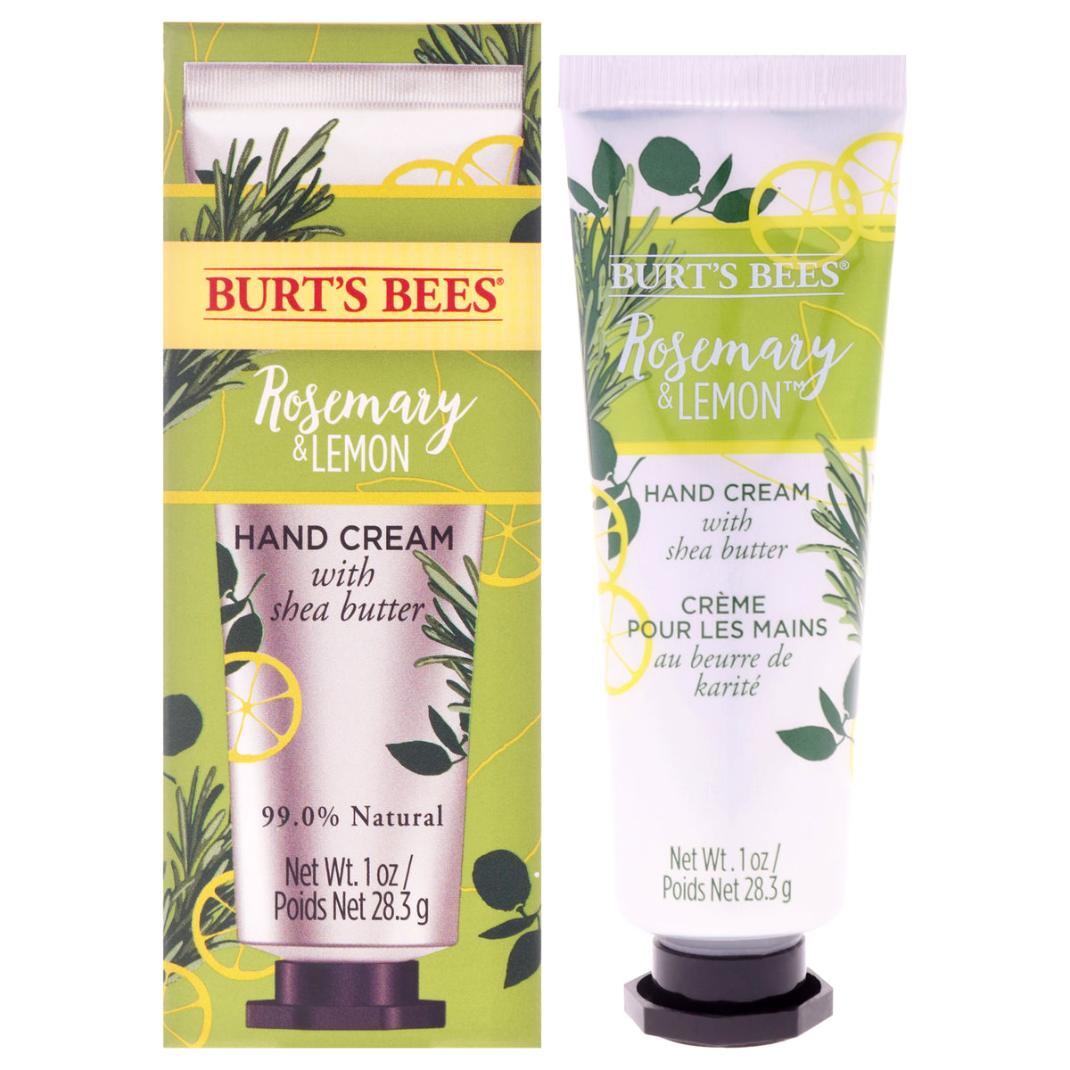 Burts Bees Rosemary and Lemon Hand Cream Unisex Hand Creams & Lotions 1 FL OZ | 30 ML