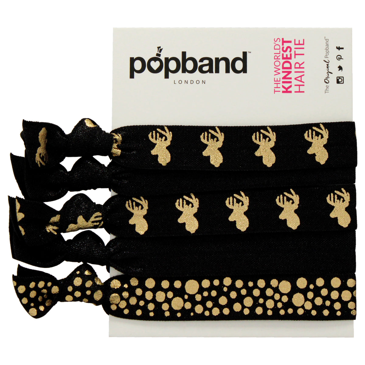 Popband Hair Tie - Stag Women's Elastics & Ties