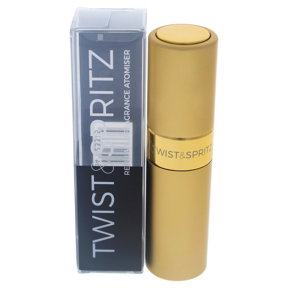 Twist and Spritz Atomiser - Gold for Women's Personal Fragrance Tools & Accessories 0.27 FL OZ | 8 ML