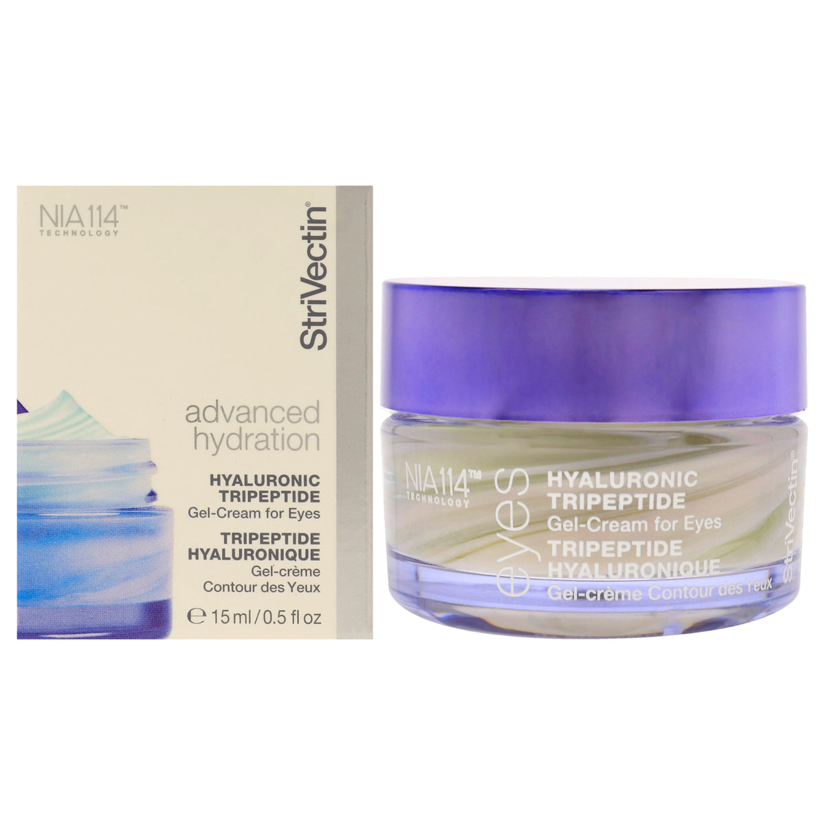 Strivectin Hyaluronic Tripeptide Gel-Cream for Eyes Unisex Eye Creams 0.5 FL OZ | 15 ML