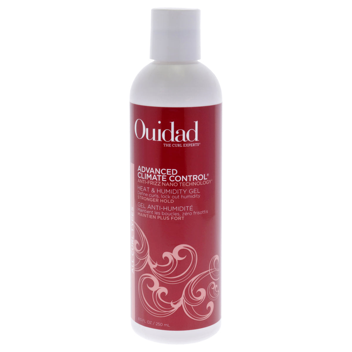 Ouidad Advanced Climate Control Heat and Humidity Gel Stronger Hold Unisex Hair Gels 8.5 OZ | 251 ML