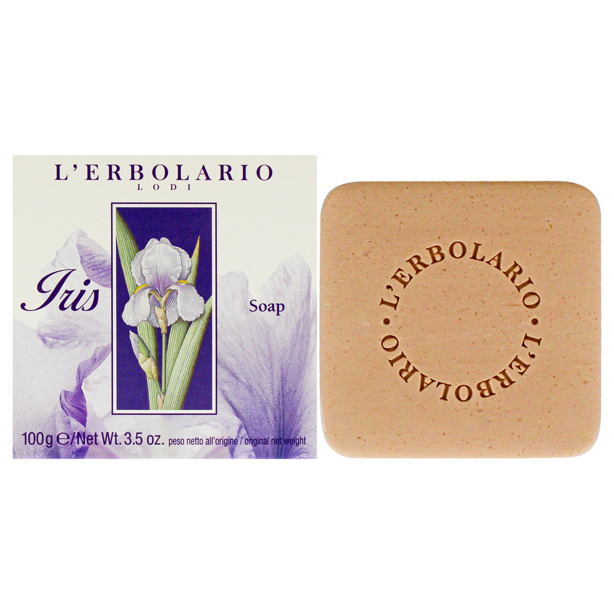 LErbolario Soap - Iris Unisex Body Soaps 3.5 FL OZ | 100 ML