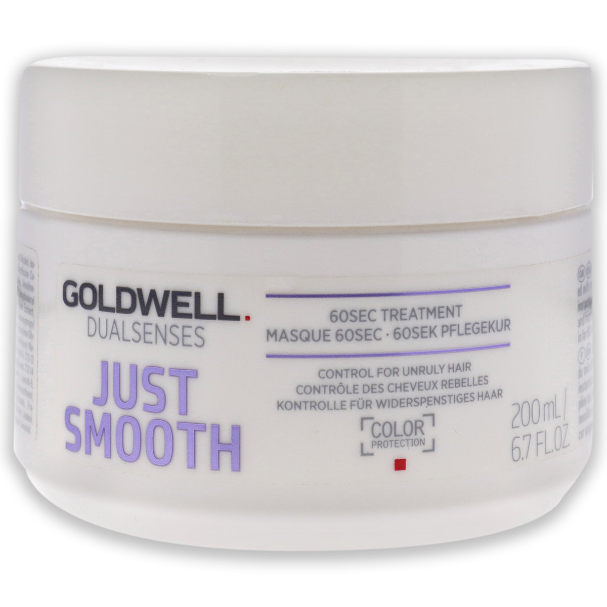 Goldwell Dualsenses Just Smooth 60 Second Treatment Unisex Hair Masks 6.7 FL OZ | 200 ML