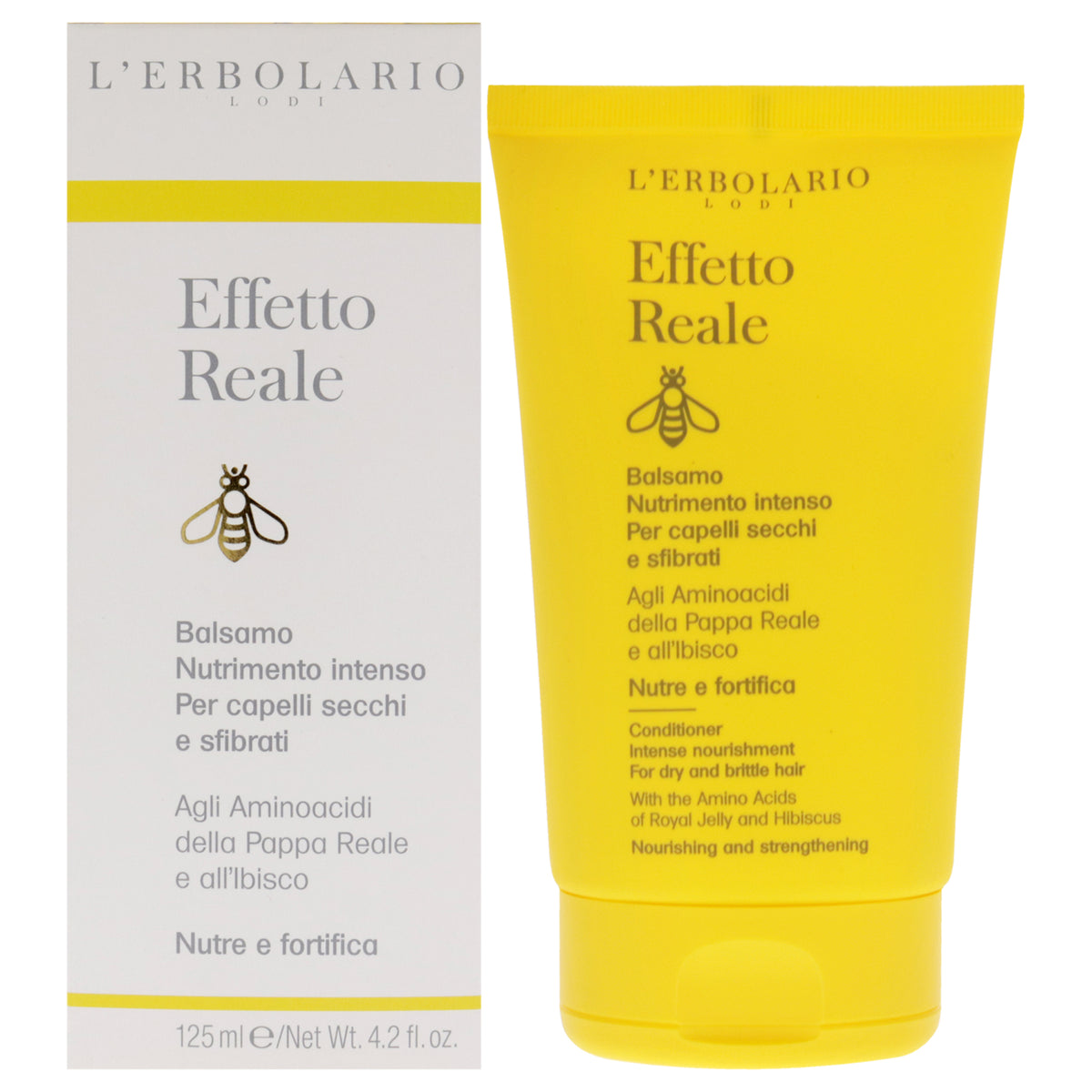 LErbolario Effetto Reale Intense Nourishment Conditioner Unisex Conditioners 4.2 FL OZ | 125 ML