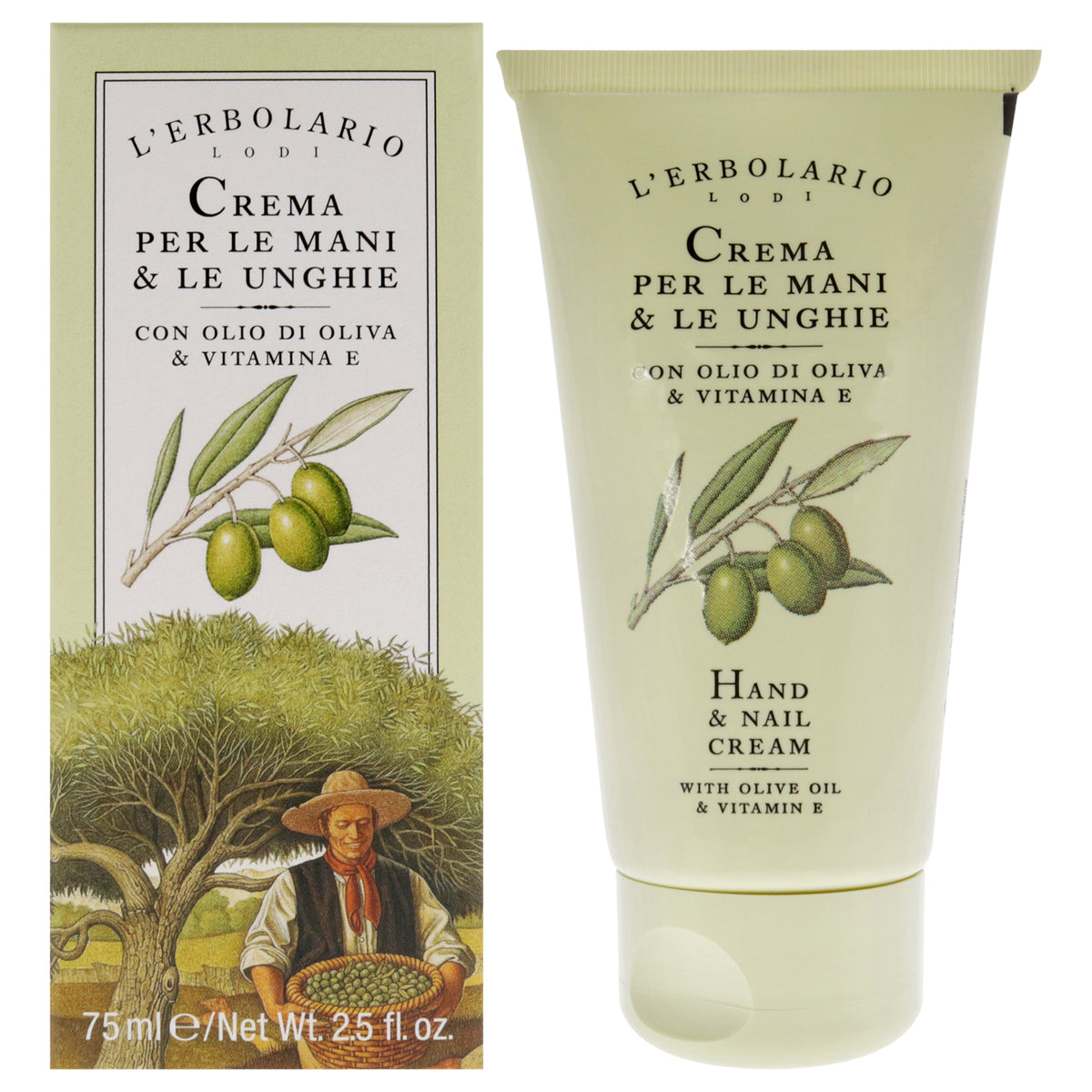LErbolario Hand and Nail Cream Unisex Hand Creams & Lotions 2.5 OZ | 75 ML