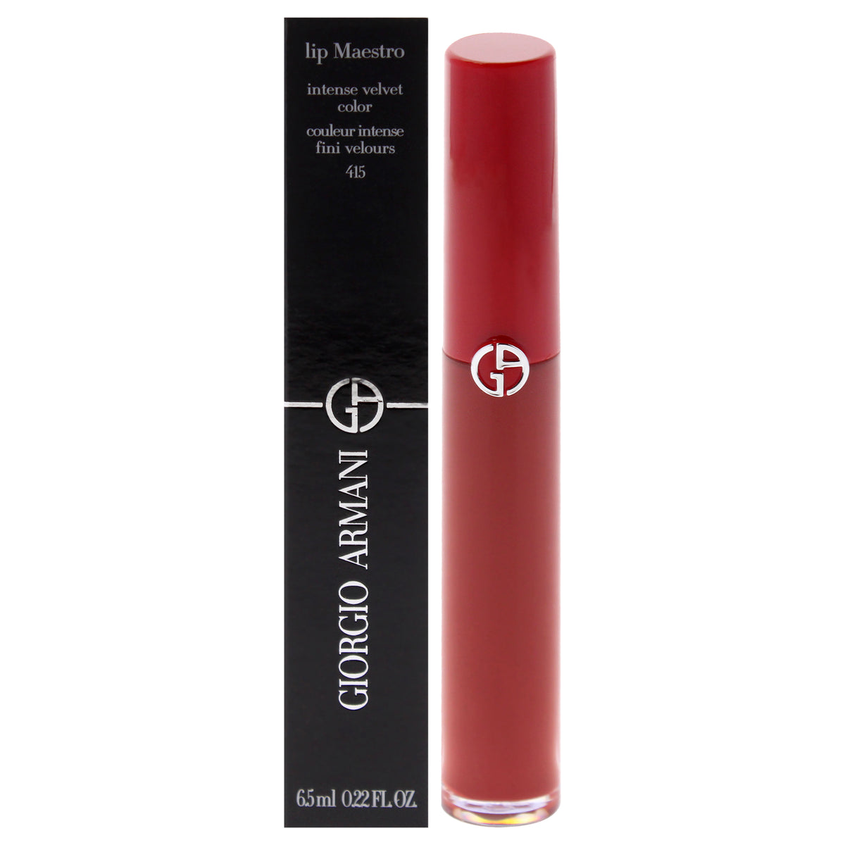 Giorgio Armani Lip Maestro Intense Velvet Color 415 Redwood Women's Lipstick 0.22 FL OZ | 6.5 ML
