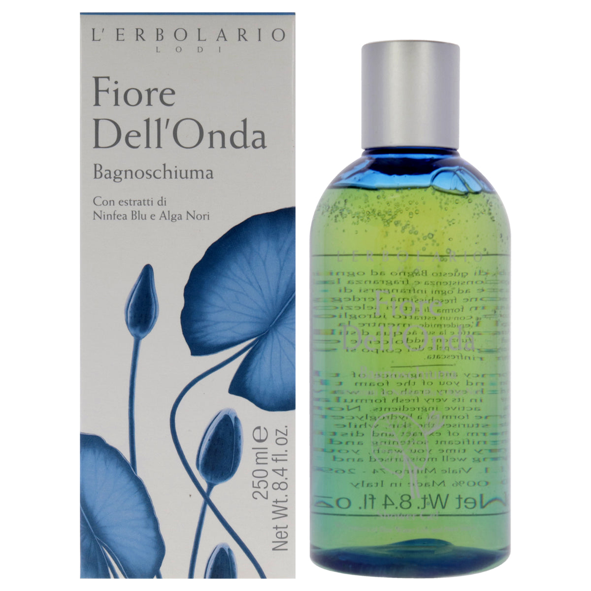 LErbolario Shower Gel - Fiore DellOnda Unisex Body Washes 8.4 FL OZ | 250 ML