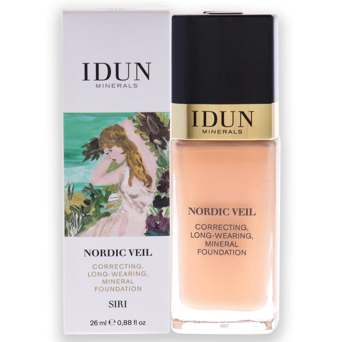 Idun Minerals Nordic Veil Foundation - 310 Siri Women's Foundation 0.88 OZ | 26 ML